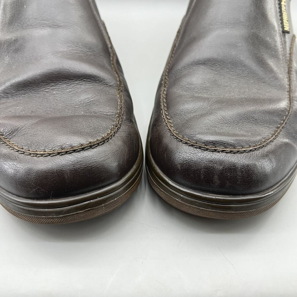 Mephisto Davy Slip On Loafers Men's Size 13 Dark Brown Leather Comfort Low Shoes - Picture 9 of 9
